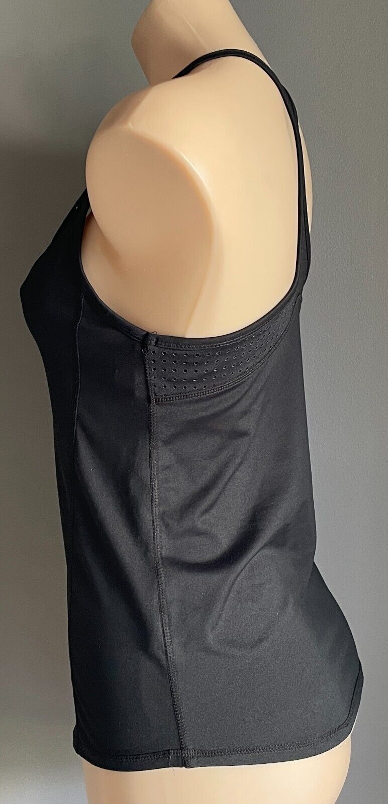 COTTON ON BODY Tank Top Black Fitted Active Racer Back Gym Singlet Sz M 10 12