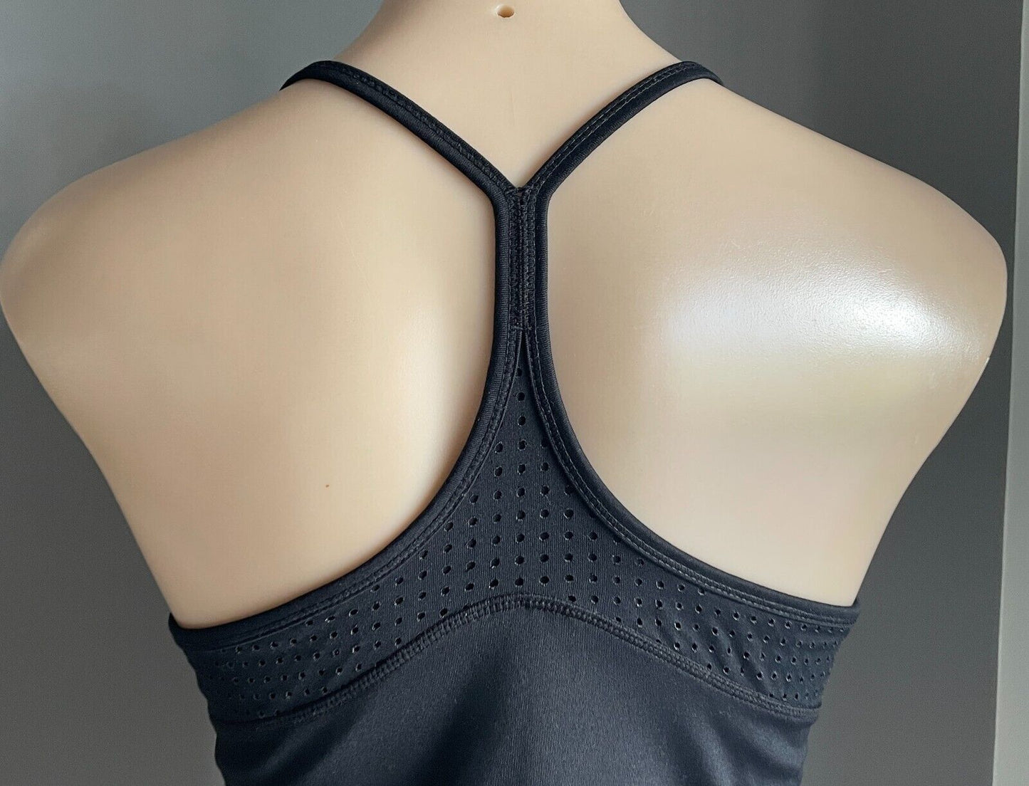 COTTON ON BODY Tank Top Black Fitted Active Racer Back Gym Singlet Sz M 10 12