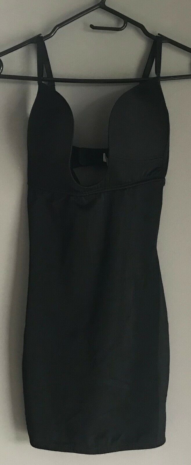 ShapeWear TARGET U BRA Slip Dress 12D Black Seamless Body Shaper Size 12 D