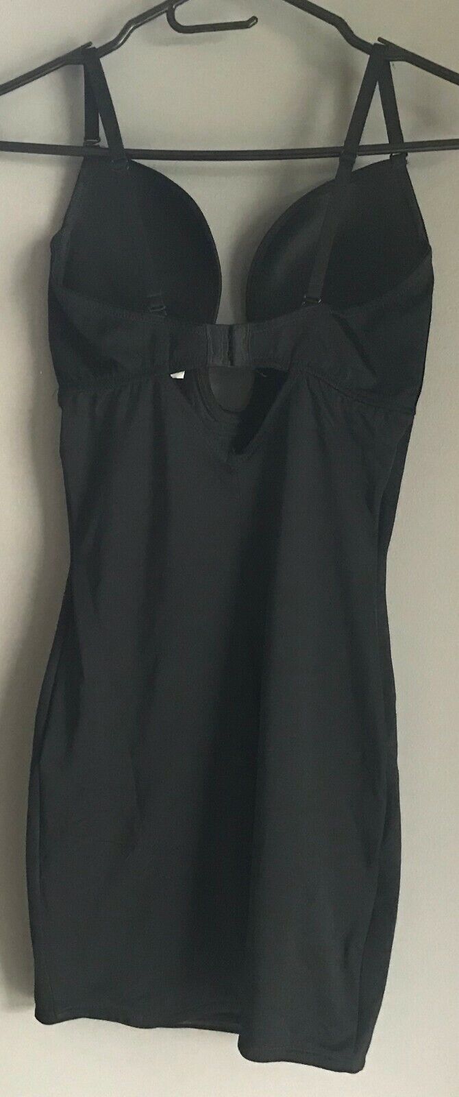 ShapeWear TARGET U BRA Slip Dress 12D Black Seamless Body Shaper Size 12 D