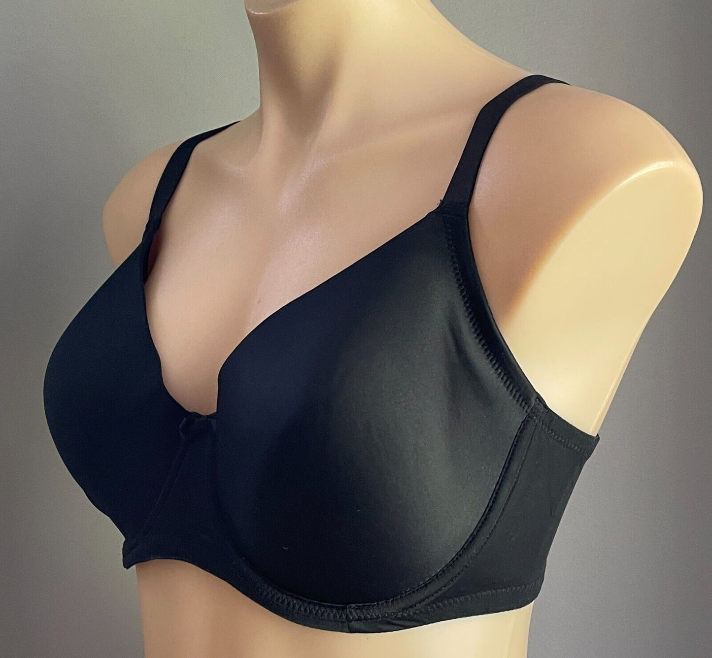 TARGET Bra 14DD Black Contour Brushed T-Shirt Underwire Bra Ladies Size 14 DD