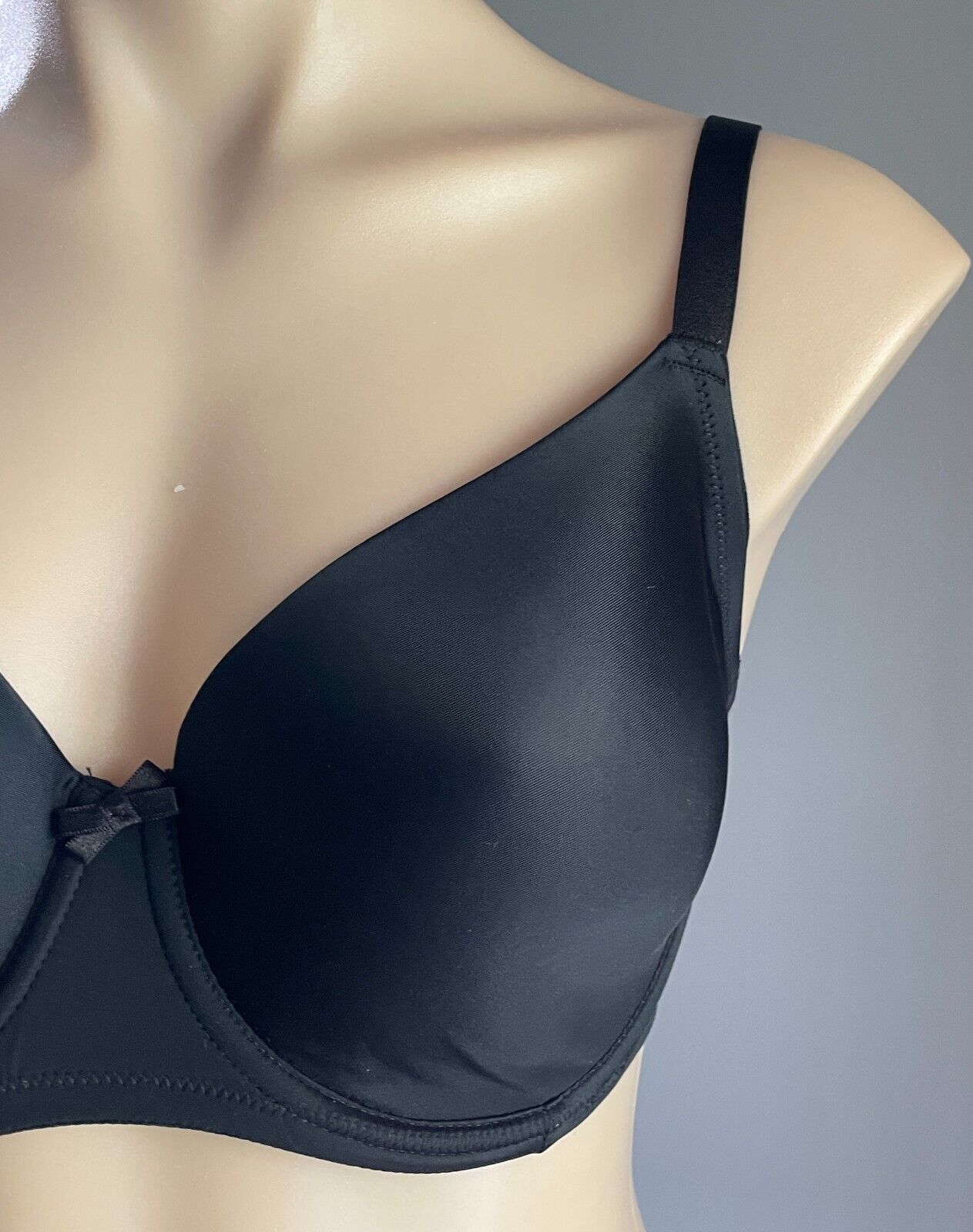 TARGET Bra 12E Black Contour Brushed T-Shirt Fabric Underwire Bra New 12 E