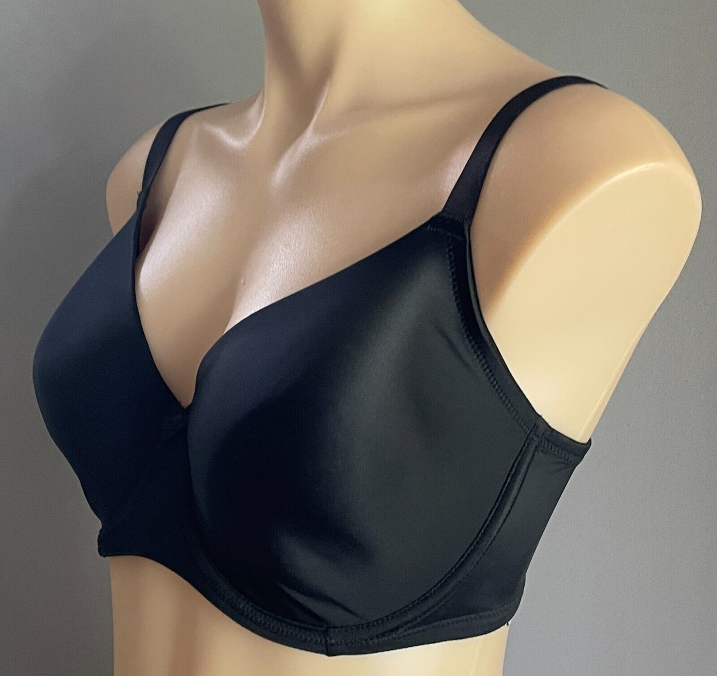 TARGET Bra 12E Black Contour Brushed T-Shirt Fabric Underwire Bra New 12 E
