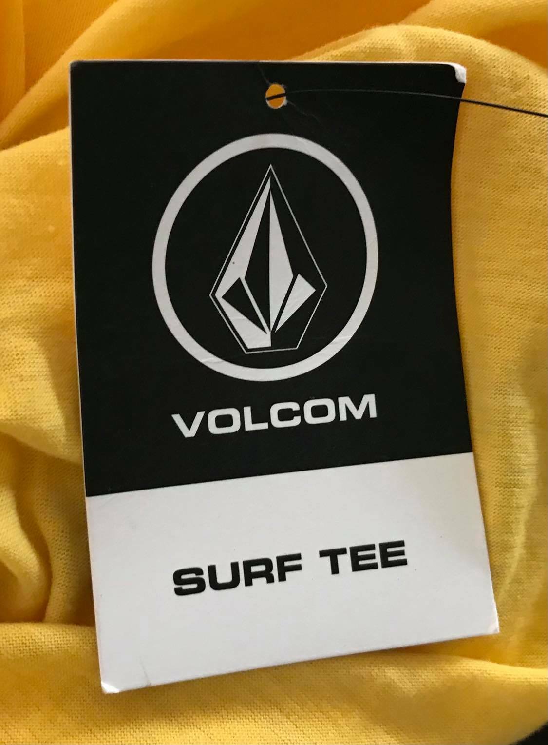 Mens VOLCOM T Shirt "No Matter What" Graphic Yellow Sleeveless Surf Tee XXL NEW