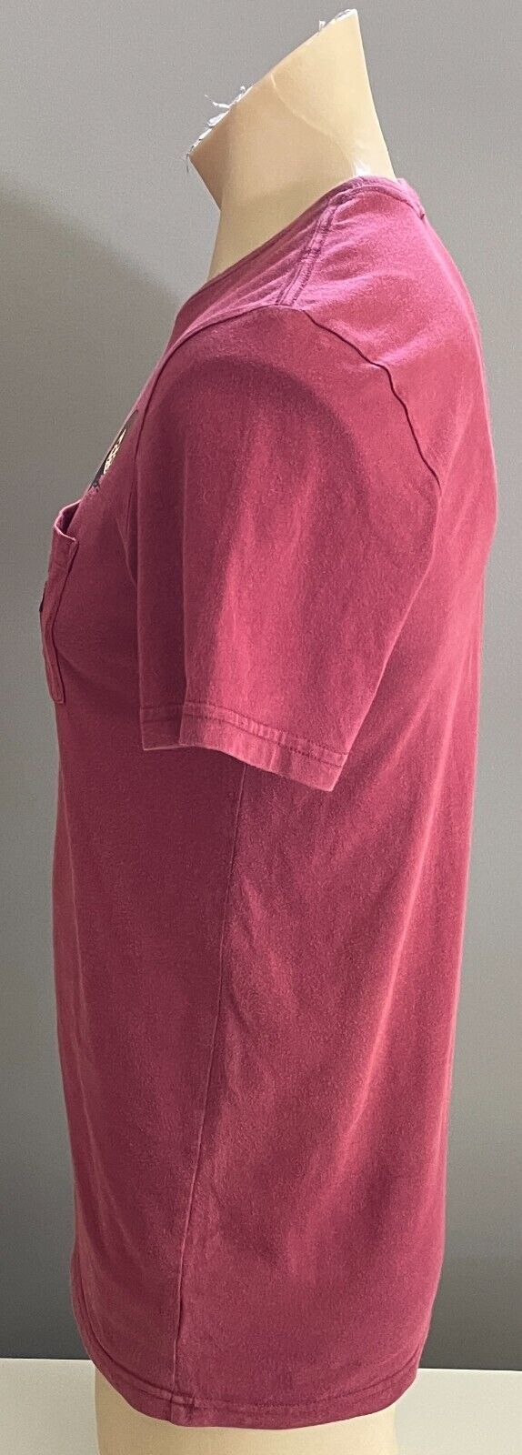 HARRY POTTER Burgundy Short Sleeve T-Shirt Size S 100cm Chest Pocket Unisex
