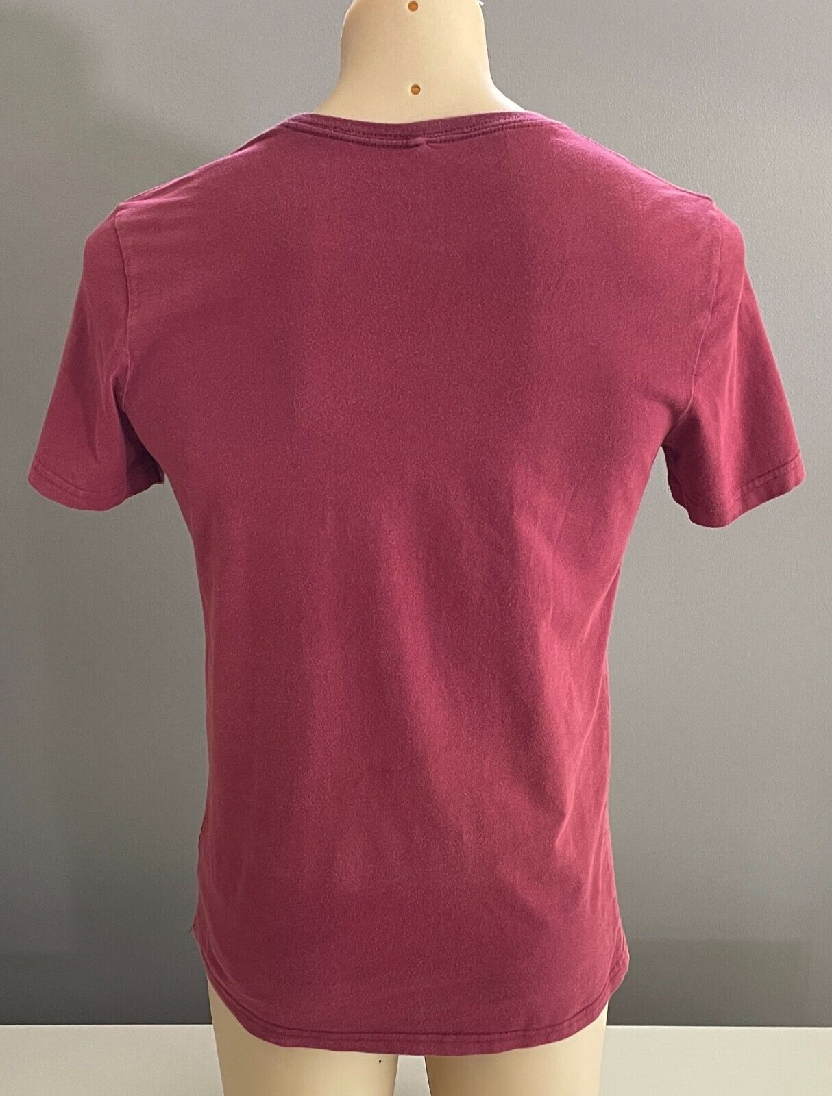 HARRY POTTER Burgundy Short Sleeve T-Shirt Size S 100cm Chest Pocket Unisex