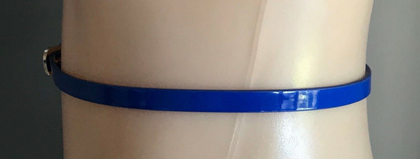 PORTMANS 3x Belts Thin Pleather Blue Yellow Blue Green Snake Print Size XS NEW