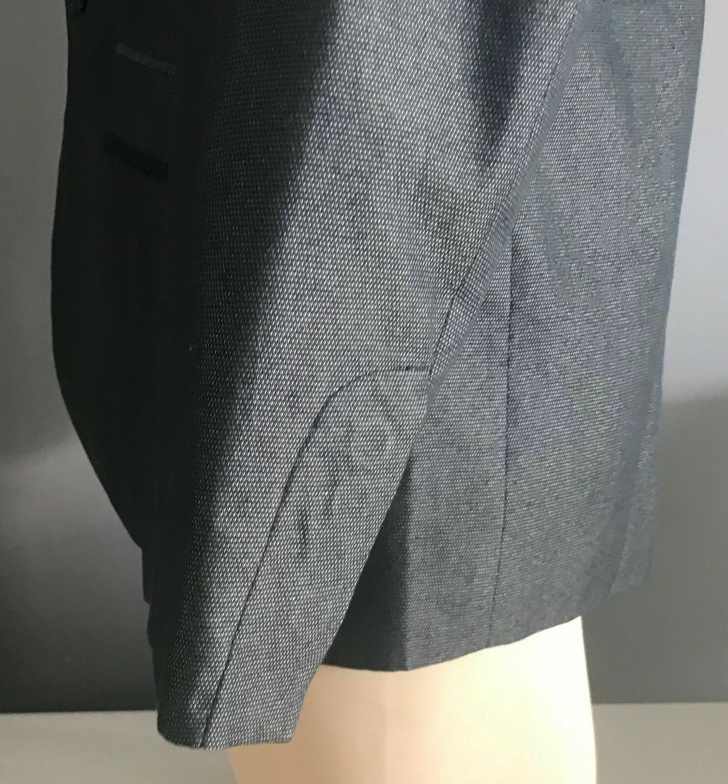 Mens POLITIX 464 Grey & Black Single Breasted Jacket Blazer Size L NEW