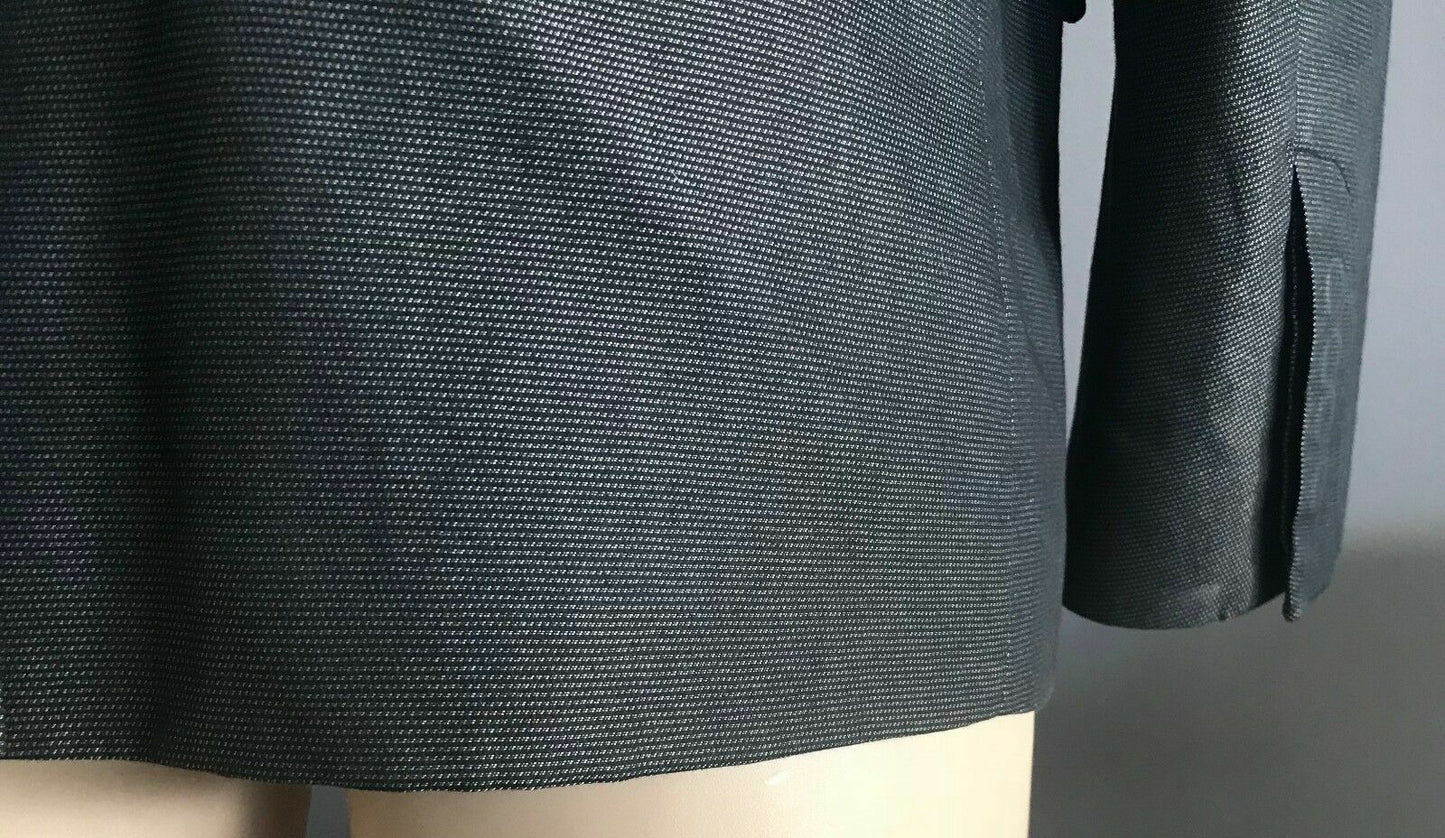 Mens POLITIX 464 Grey & Black Single Breasted Jacket Blazer Size L NEW