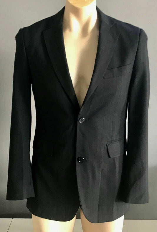 Mens ALEX TROY Formal Jacket Black Single Breasted Long Sleeve Blazer Size 34R