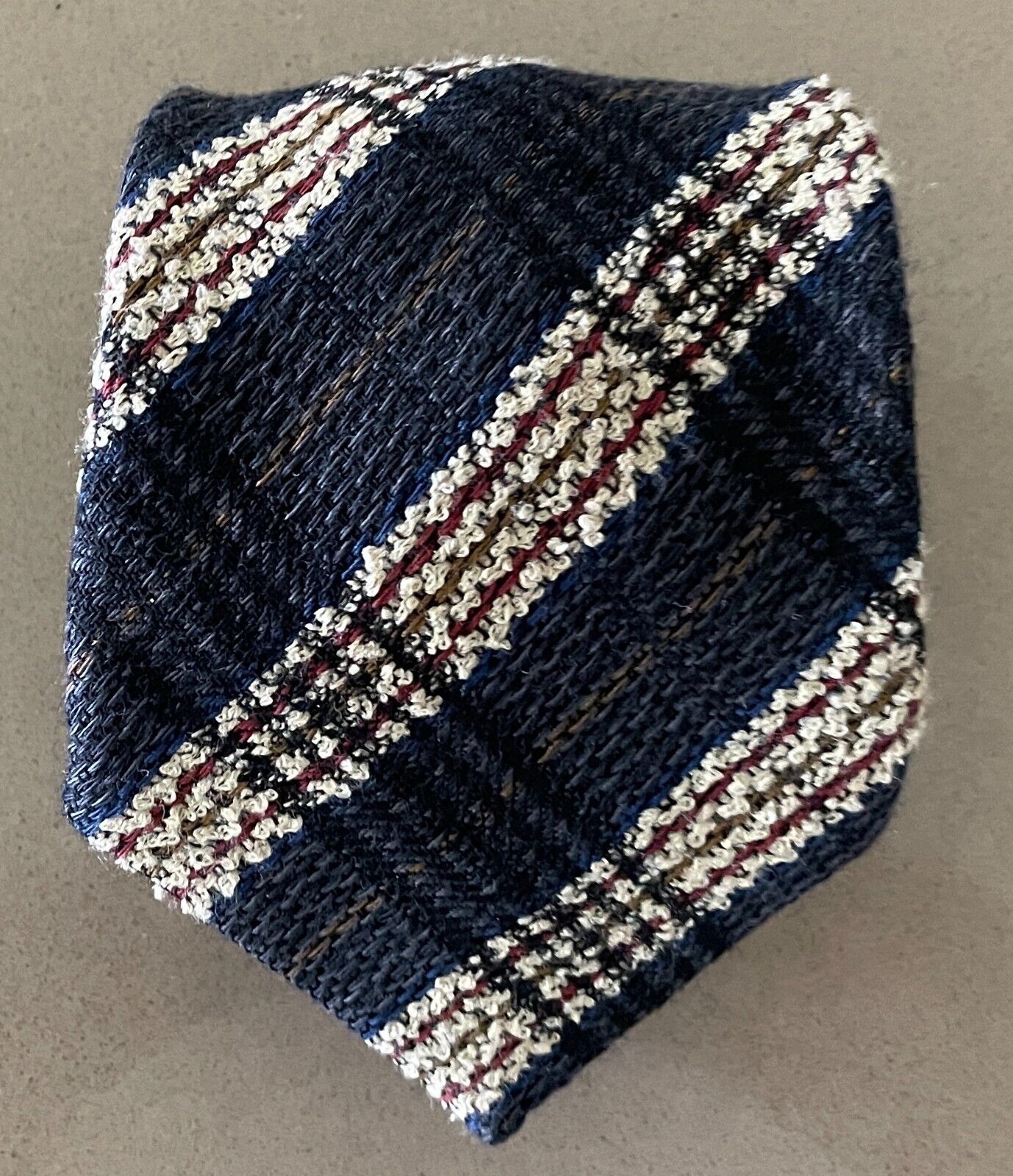 Mens NeckTie KLIPPER 9cm Multicolour Woven Wool Check Australian NEW Vintage Tie