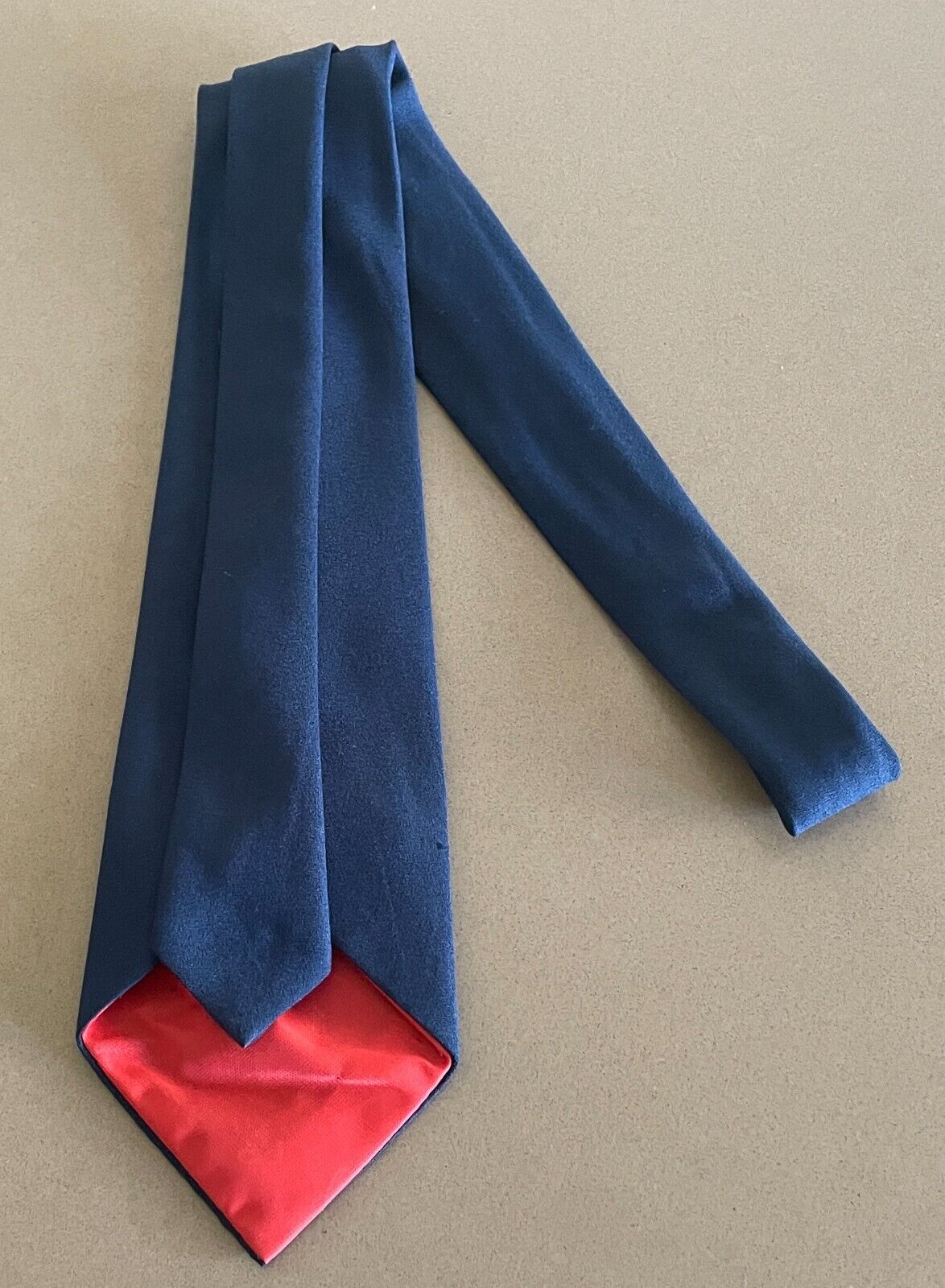 Mens LIDO NeckTie Blue Polyester Crease Resistant Vintage Neck Tie