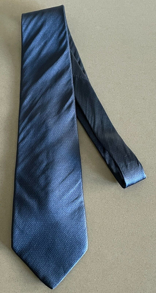 Mens NeckTie CARLO COLUMBO (Tie Rack) Navy & Blue Silk Italian Made Neck Tie