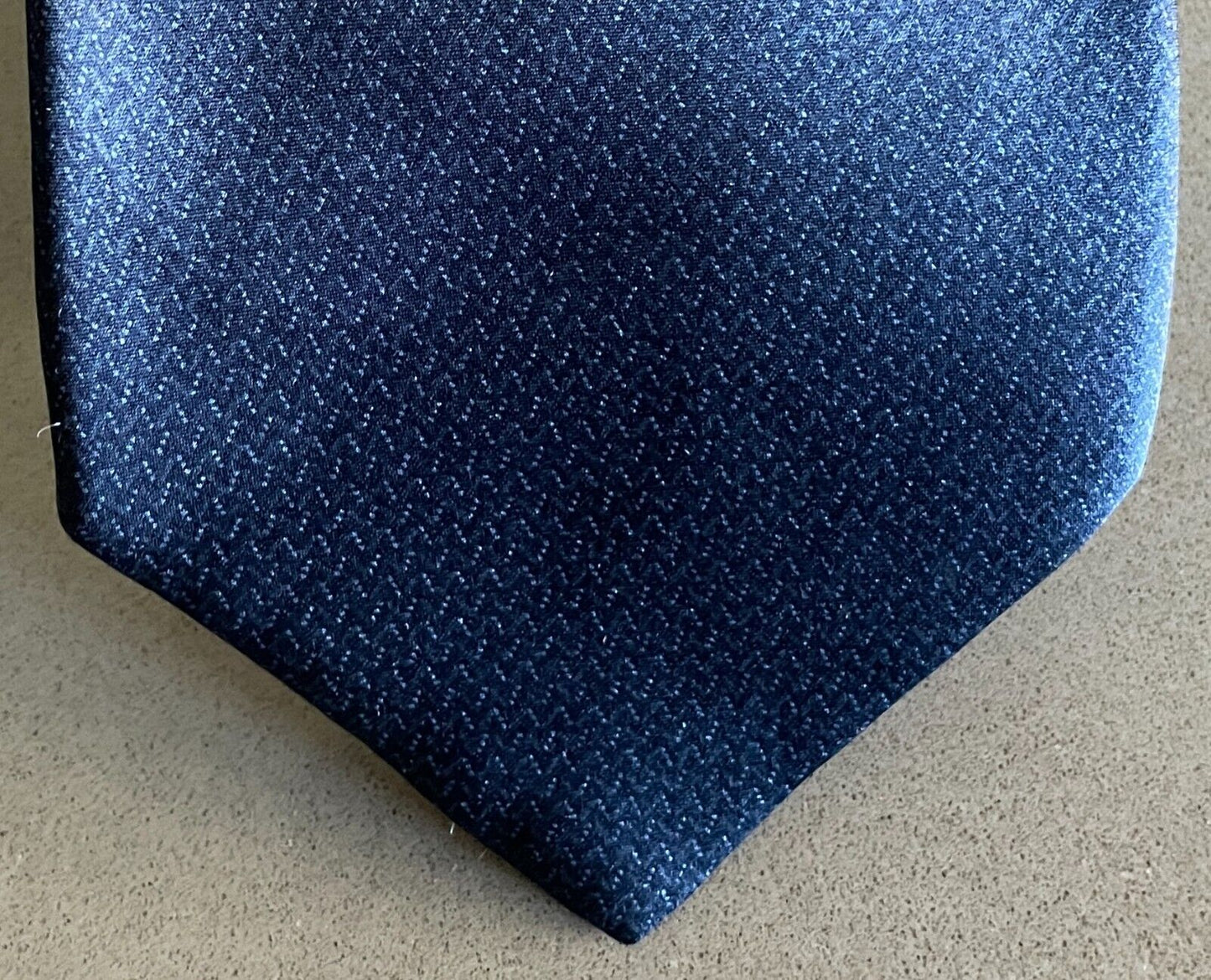 Mens NeckTie CARLO COLUMBO (Tie Rack) Navy & Blue Silk Italian Made Neck Tie