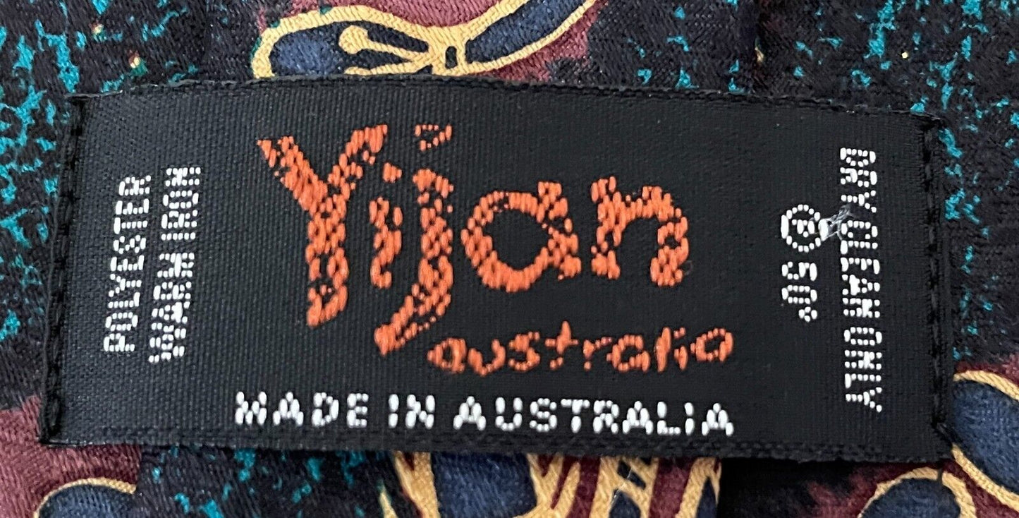 Mens YIJAN AUSTRALIA NeckTie Multicolour Indigenous Print Neck Tie