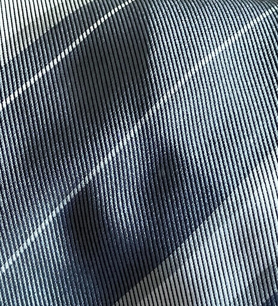 Mens Vintage Thin Tie NeckTie Shades of Grey Stripe Print Polyester Neck Tie