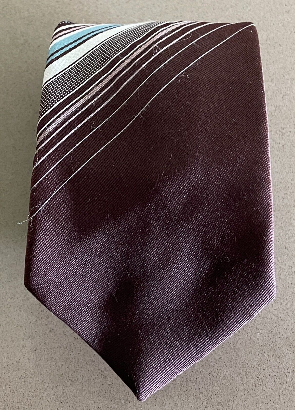 Vintage NeckTie SCHRETER "Golden Clasp" Brown Taupe Green Mens Neck Tie
