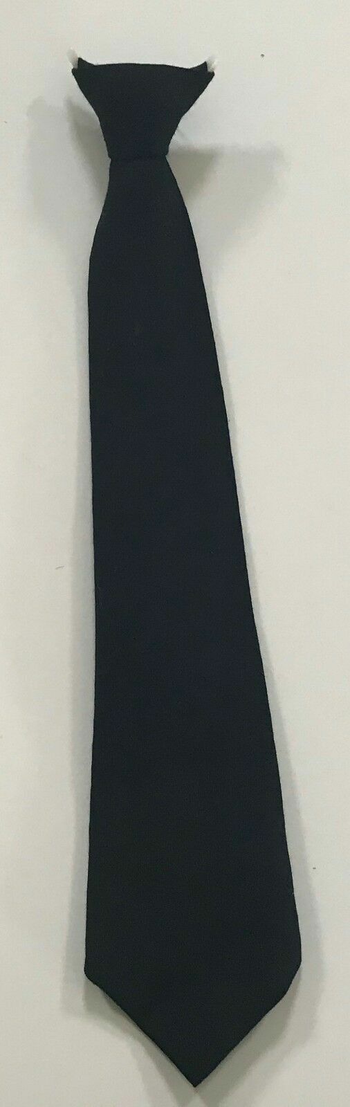 LIDO LOOK NeckTie Wool Black Pre-Tied Clip On Wedding Formal Australia Vintage