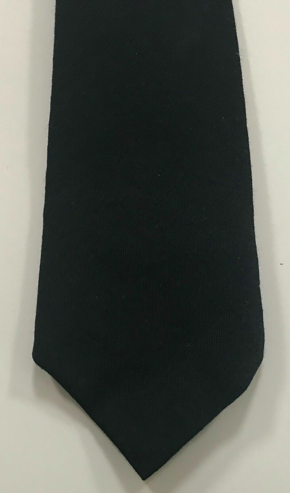 LIDO LOOK NeckTie Wool Black Pre-Tied Clip On Wedding Formal Australia Vintage