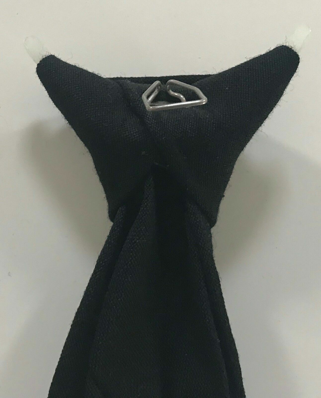 LIDO LOOK NeckTie Wool Black Pre-Tied Clip On Wedding Formal Australia Vintage