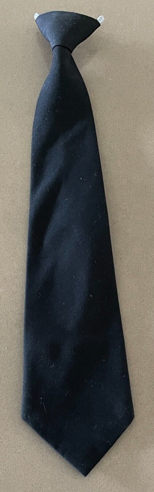 Mens Tie LIDO Clip On NeckTie Black Natural Look Pre-Tied Wedding Formal Vintage