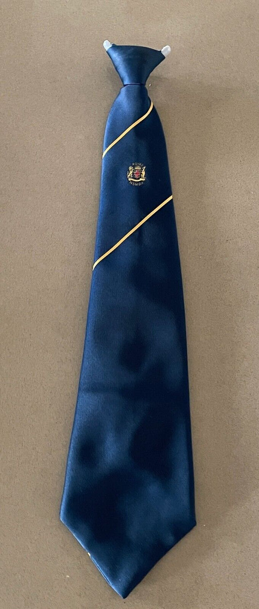NSW Bowling Association NSWBA TREVIRA  Vintage Mens NeckTie Clip On Pre-tied Tie