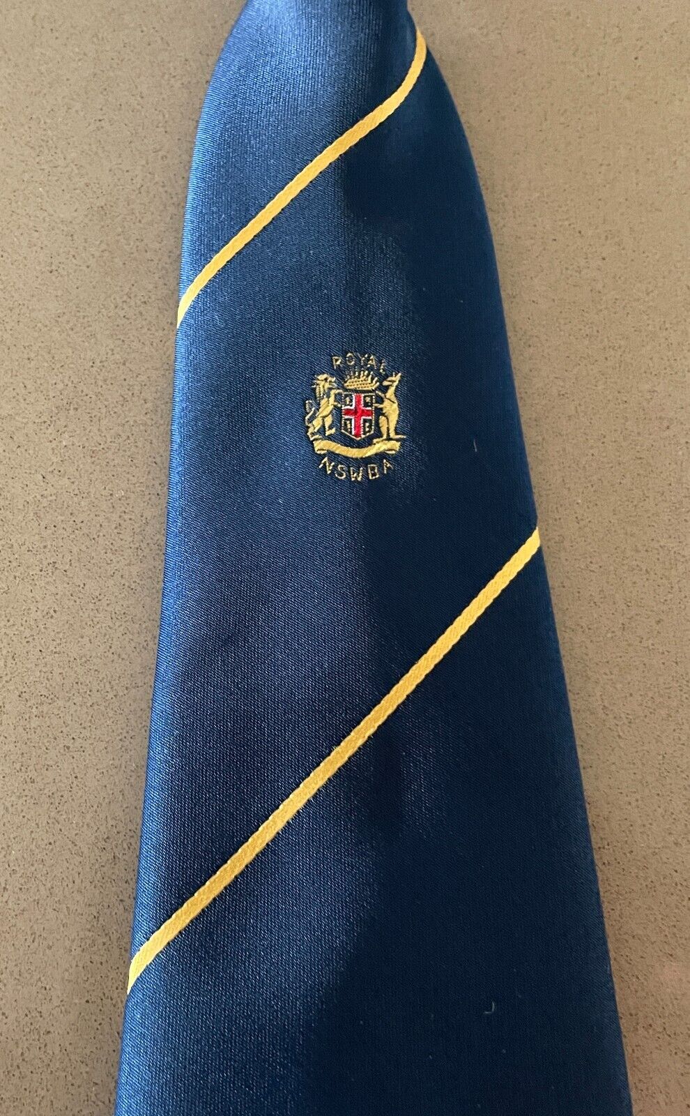 NSW Bowling Association NSWBA TREVIRA  Vintage Mens NeckTie Clip On Pre-tied Tie