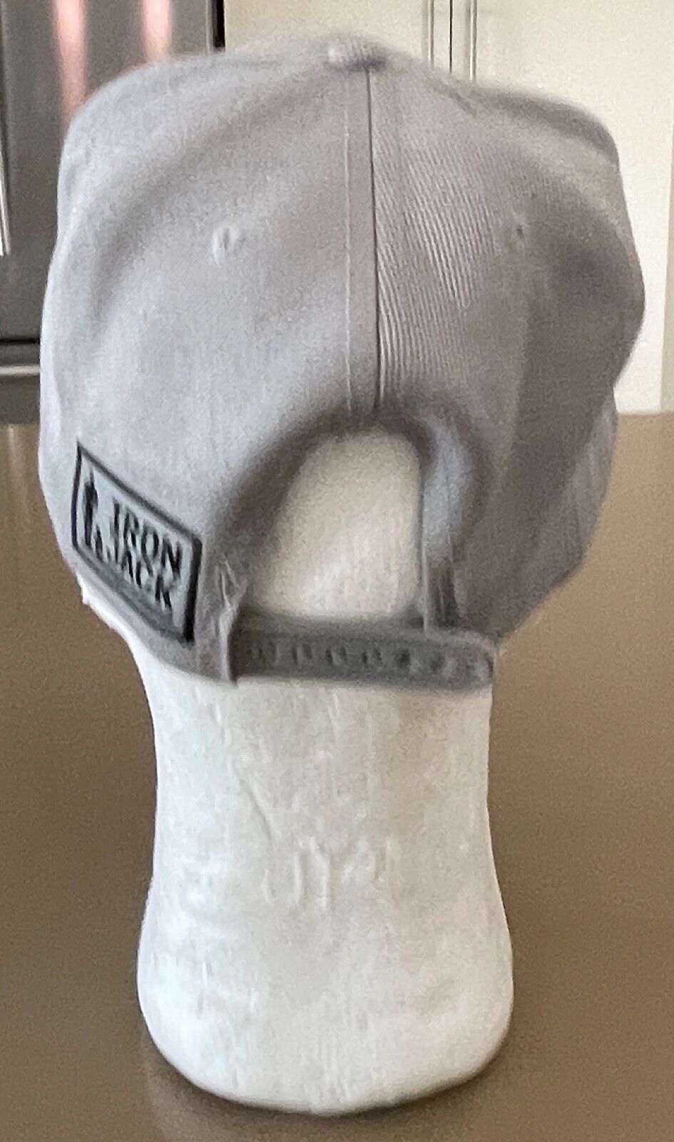 IRON JACK Beer Brewery Pale Grey Logo Baseball Cap Hat Snapback Adjustable