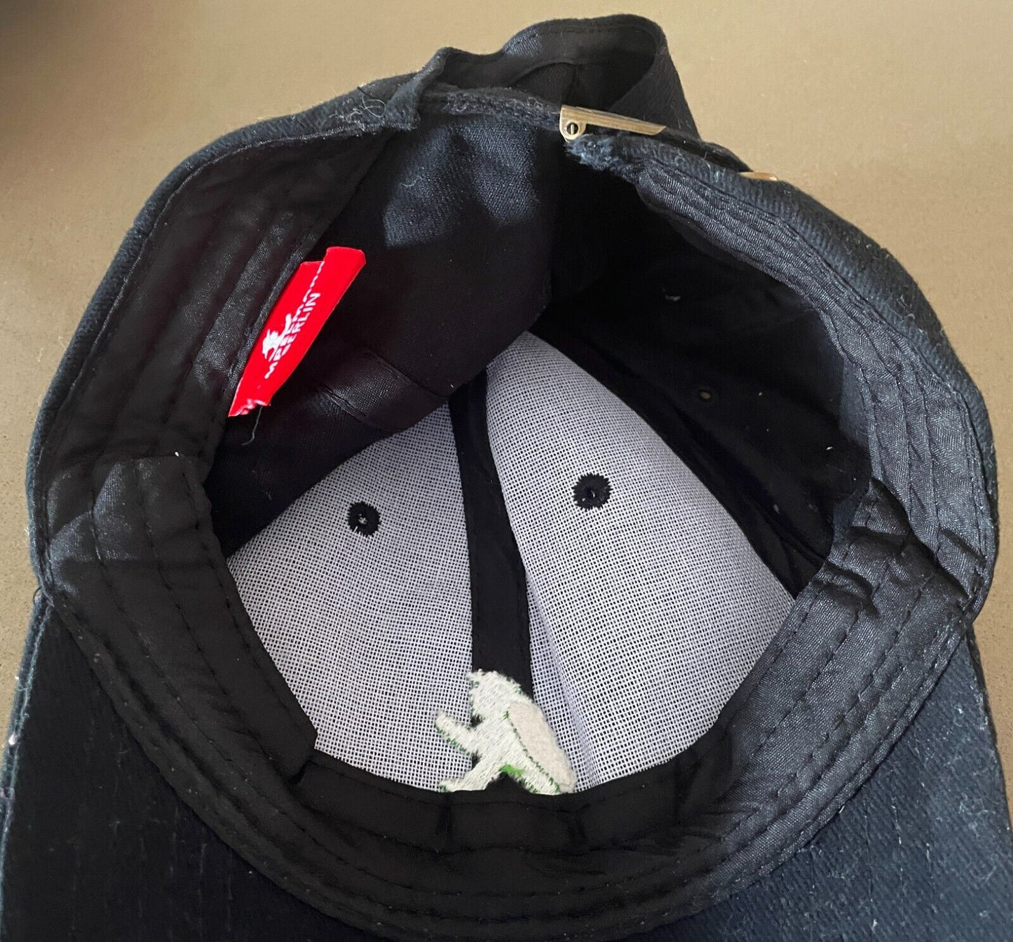 AMPELMANN BERLIN Black Kommandant Strap Back Cap Green Embroidered  Unisex Hat