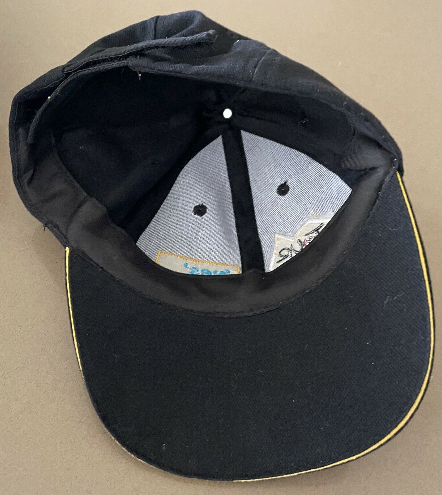 " Tour de Cure Riding to Cure Cancer " Baseball Cap Black Adjust Hook Loop Hat