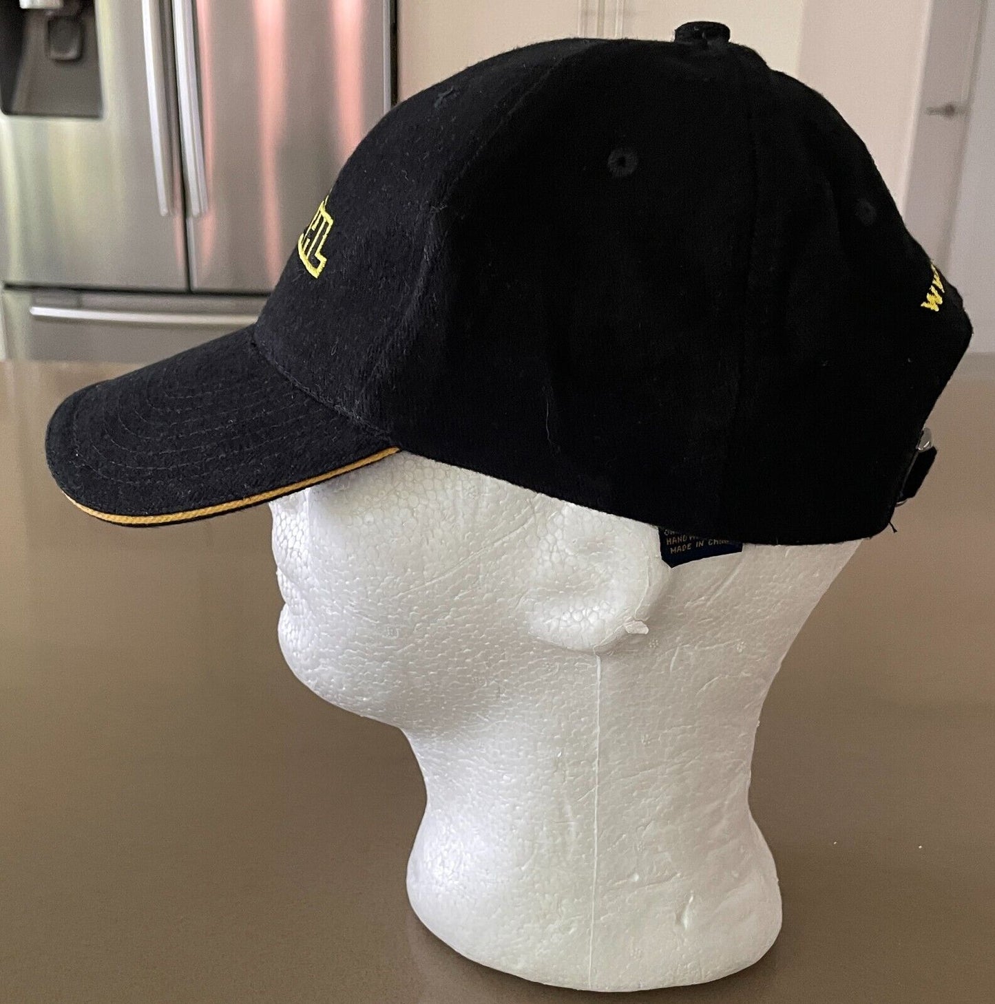 BARDAHL Black 6 Panel Cap Hat Adjustable Embroidered Logo One Size Cotton
