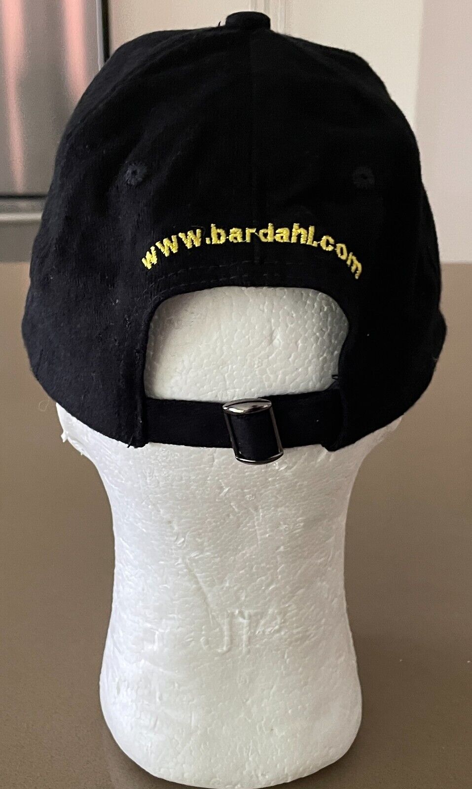 BARDAHL Black 6 Panel Cap Hat Adjustable Embroidered Logo One Size Cotton