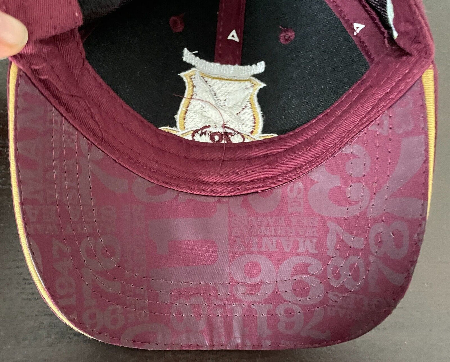 NRL MANLY WARRINGAH SEA EAGLES 70 Year 1947 - 2016 Cap Maroon 6 Panel Adjustable