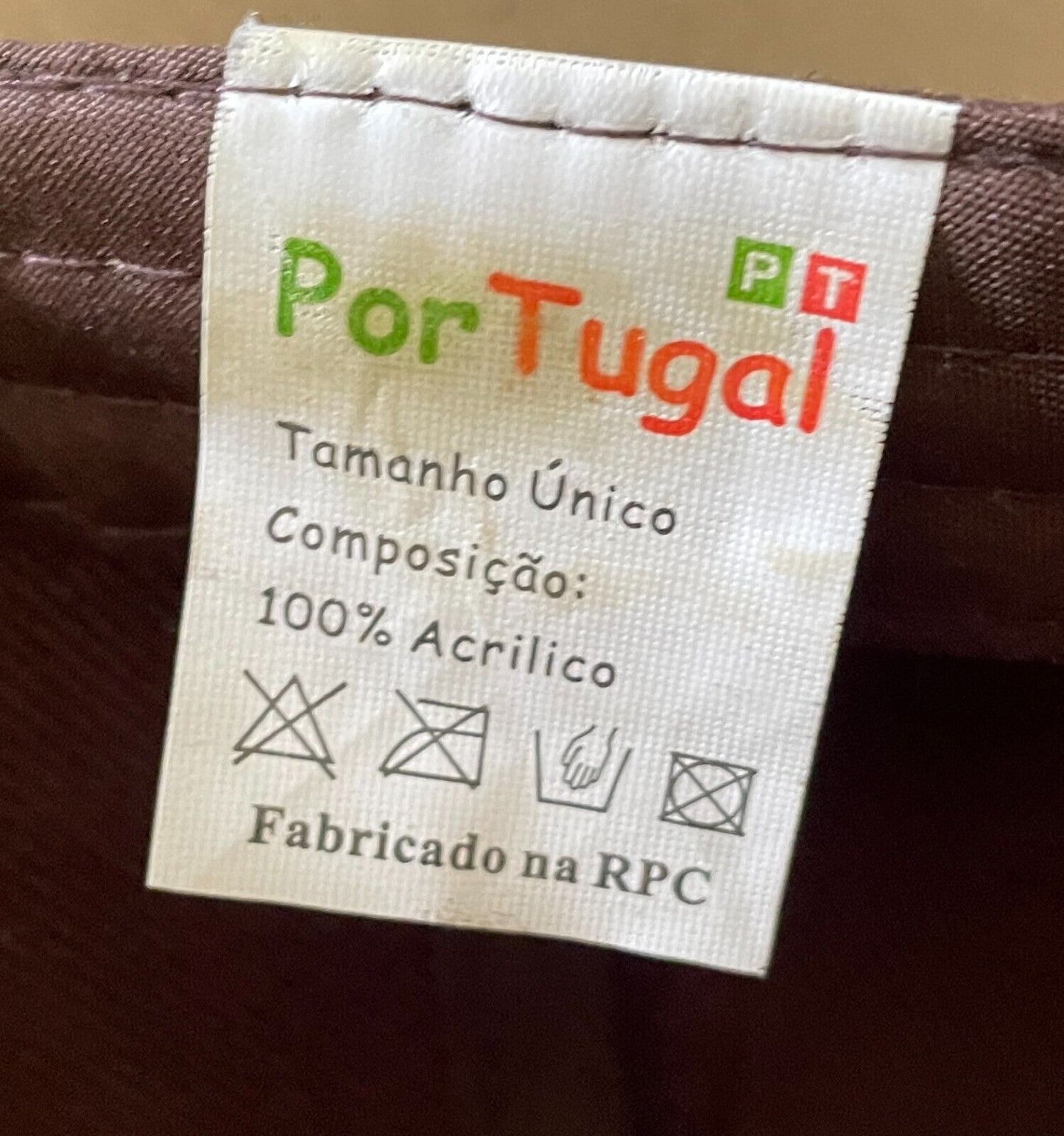 Unisex Brown & Yellow Trim Portugal & Flag Cap Size One Size