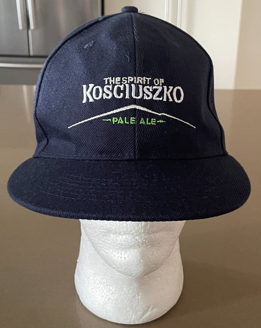 2009 KOSCIUSZKO PALE ALE Navy Beer Cap Hat Snowy Mountains Australia Adjust Brew