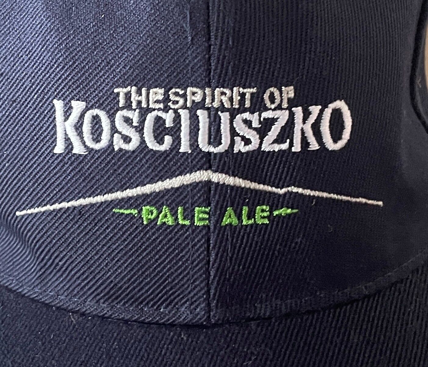 2009 KOSCIUSZKO PALE ALE Navy Beer Cap Hat Snowy Mountains Australia Adjust Brew