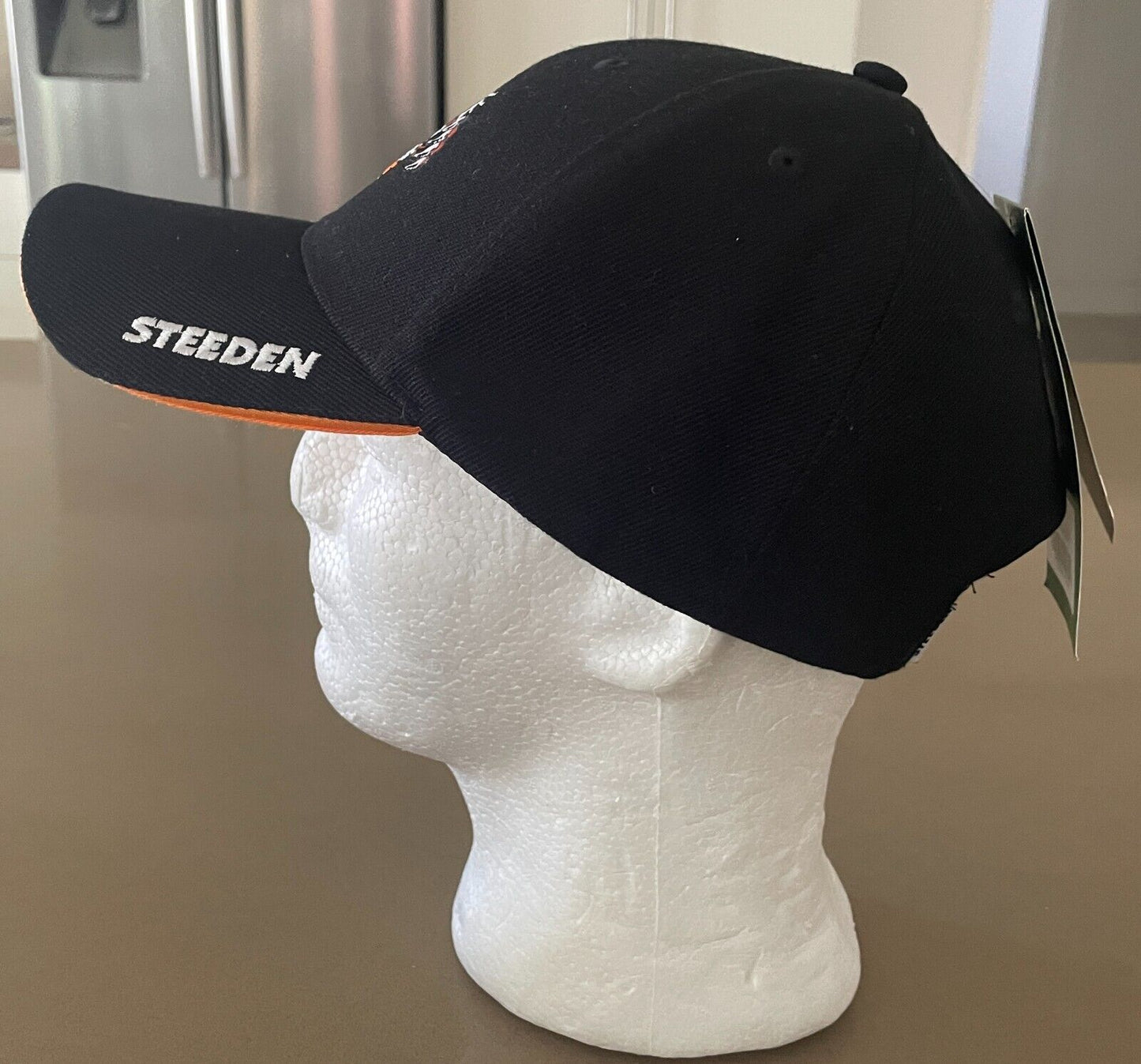 Fan Cap WEST TIGERS NRL Supporter Member 2021 Black Orange White Hook Loop NEW