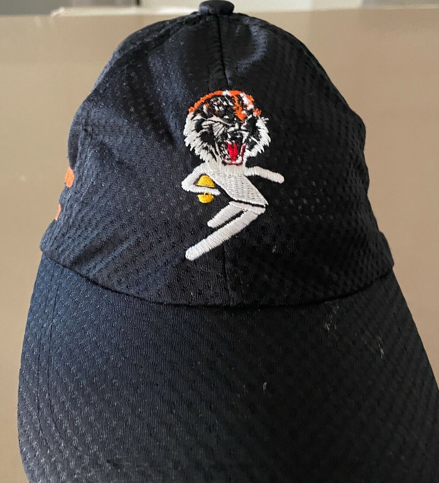 BALMAIN JUNIOR TOUCH REPRESENTATIVE Cap Black & Orange Strap Back  Hat One Size