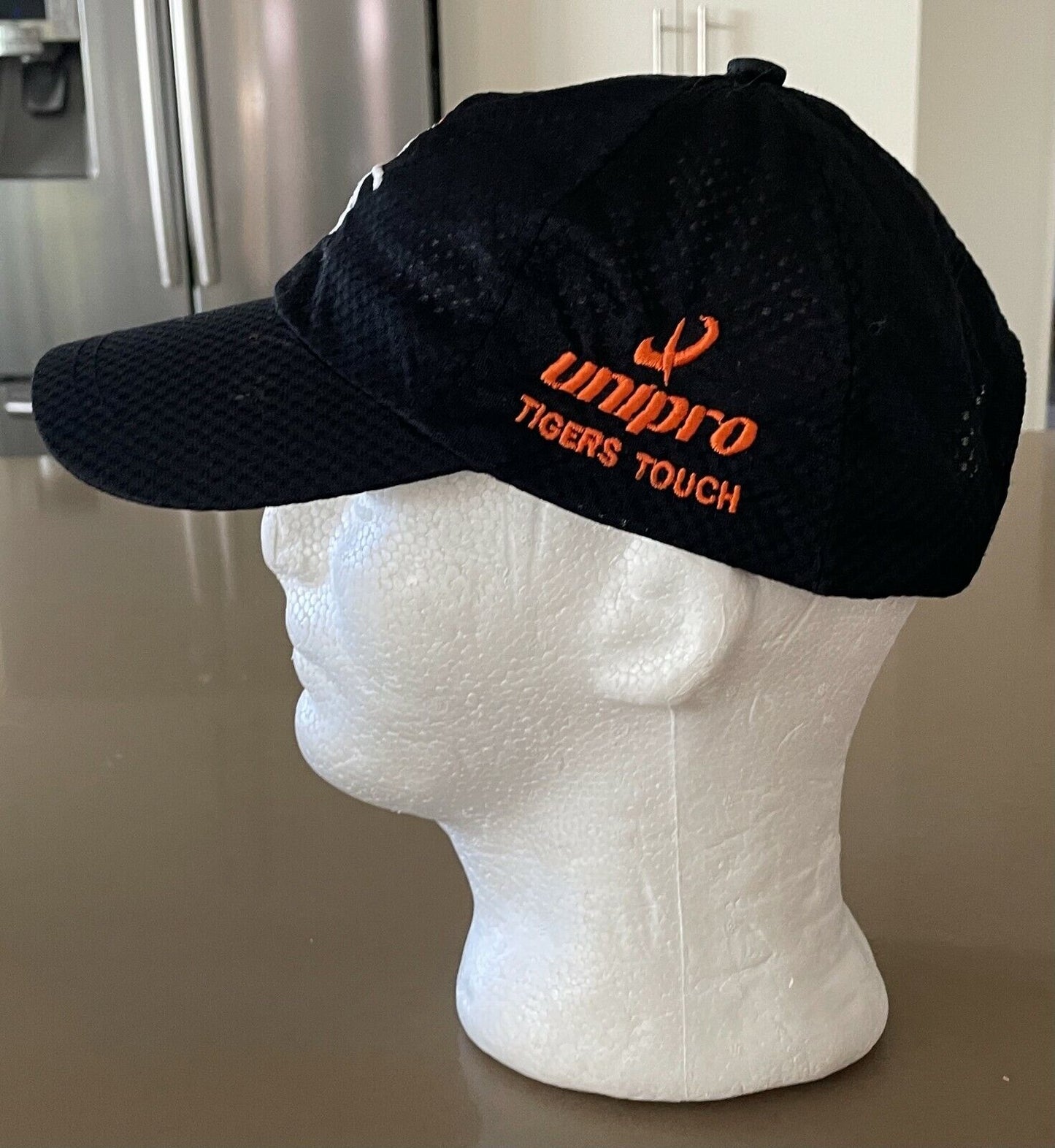 BALMAIN JUNIOR TOUCH REPRESENTATIVE Cap Black & Orange Strap Back  Hat One Size