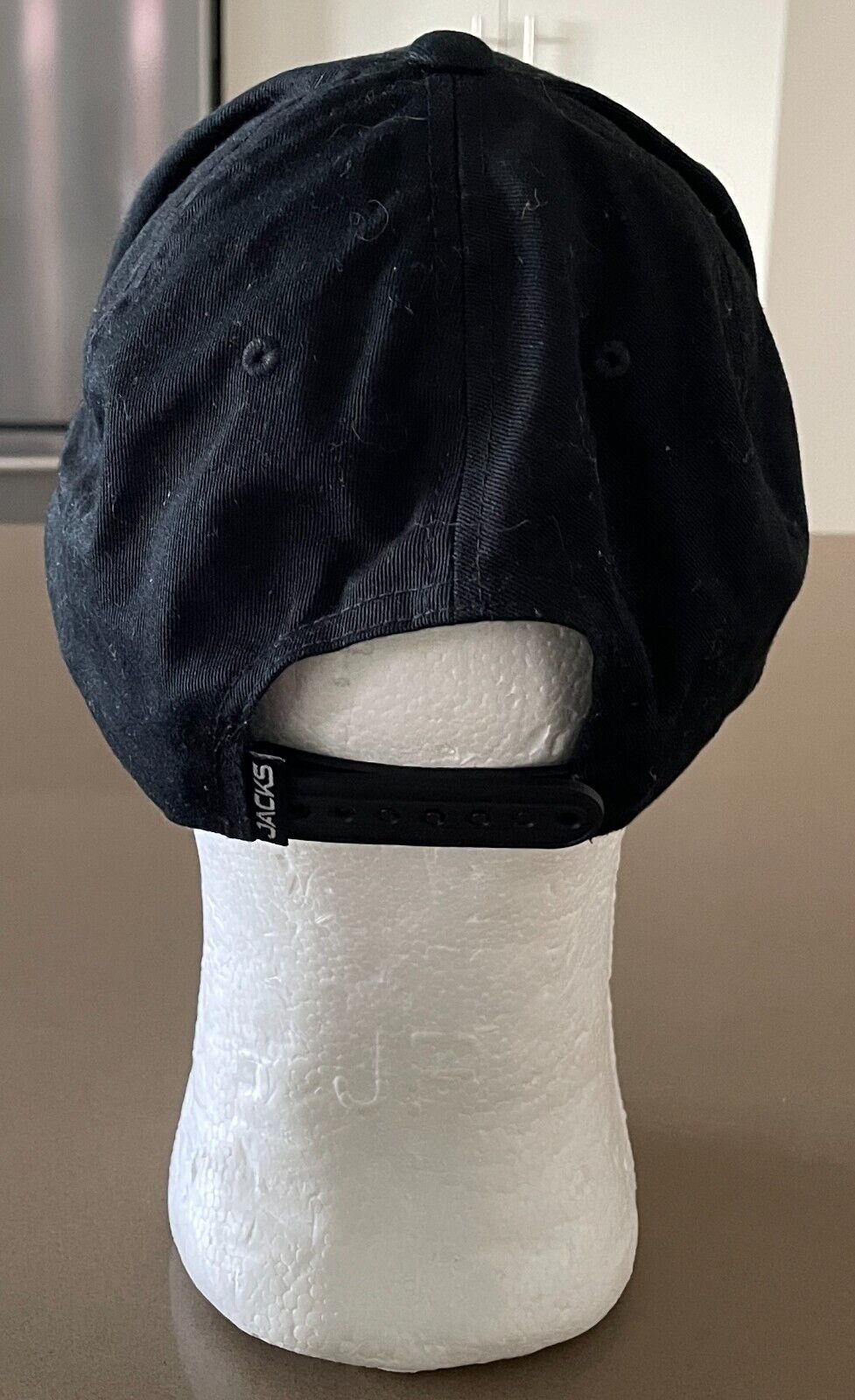 JACKS HEADLAND Snap Back Cap Men's Black & White Print One Size