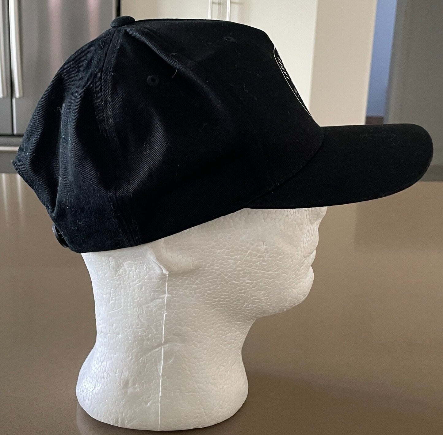 JACKS HEADLAND Snap Back Cap Men's Black & White Print One Size
