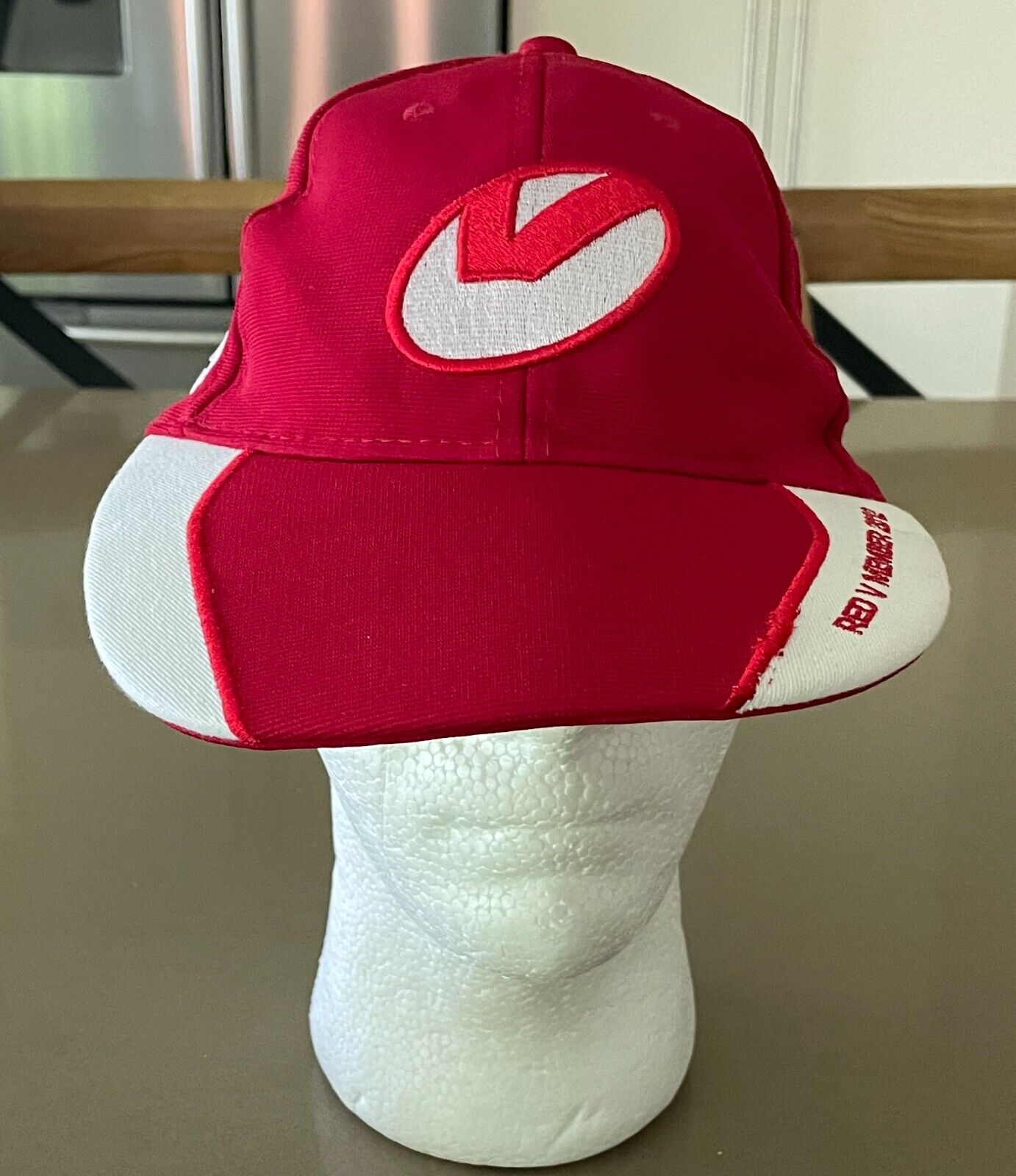 ST GEORGE ILLAWARRA DRAGONS Fan Cap Red V Member 2012 Red White Adjustable OSFM