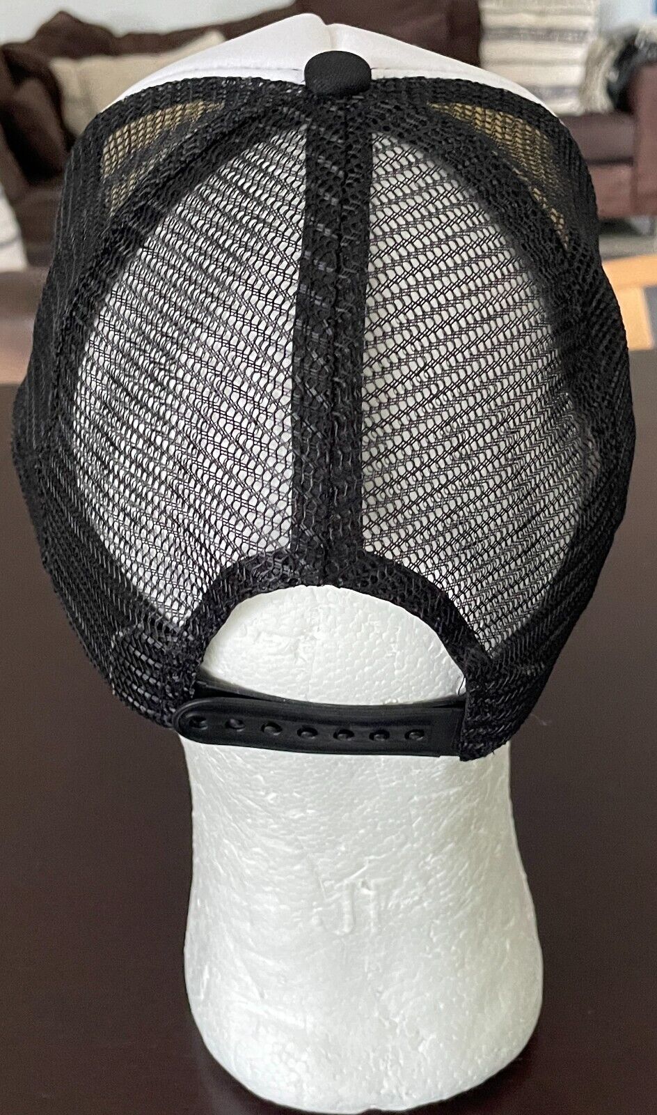 Cap Hat YENDA BREWING CO Black & White Adjustable Snapback Mesh Logo Patch