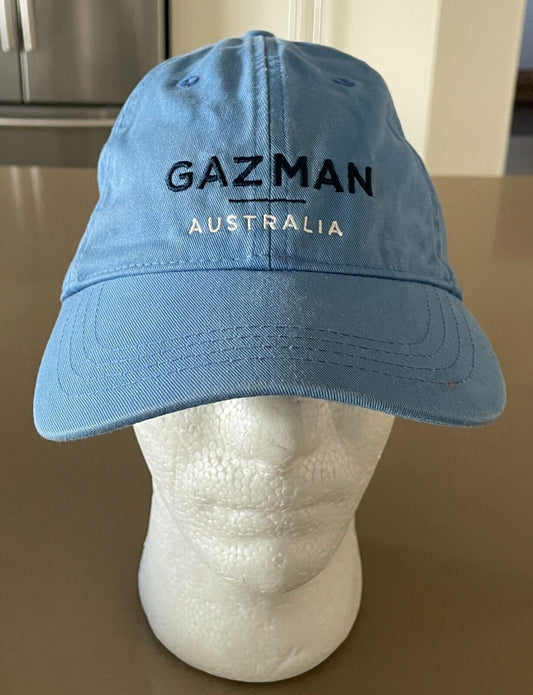 GAZMAN Baseball Cap Australia Logo Sky Blue Adjustable Metal Slider Aussie