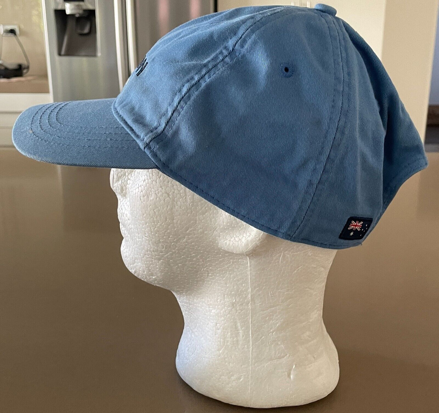 GAZMAN Baseball Cap Australia Logo Sky Blue Adjustable Metal Slider Aussie