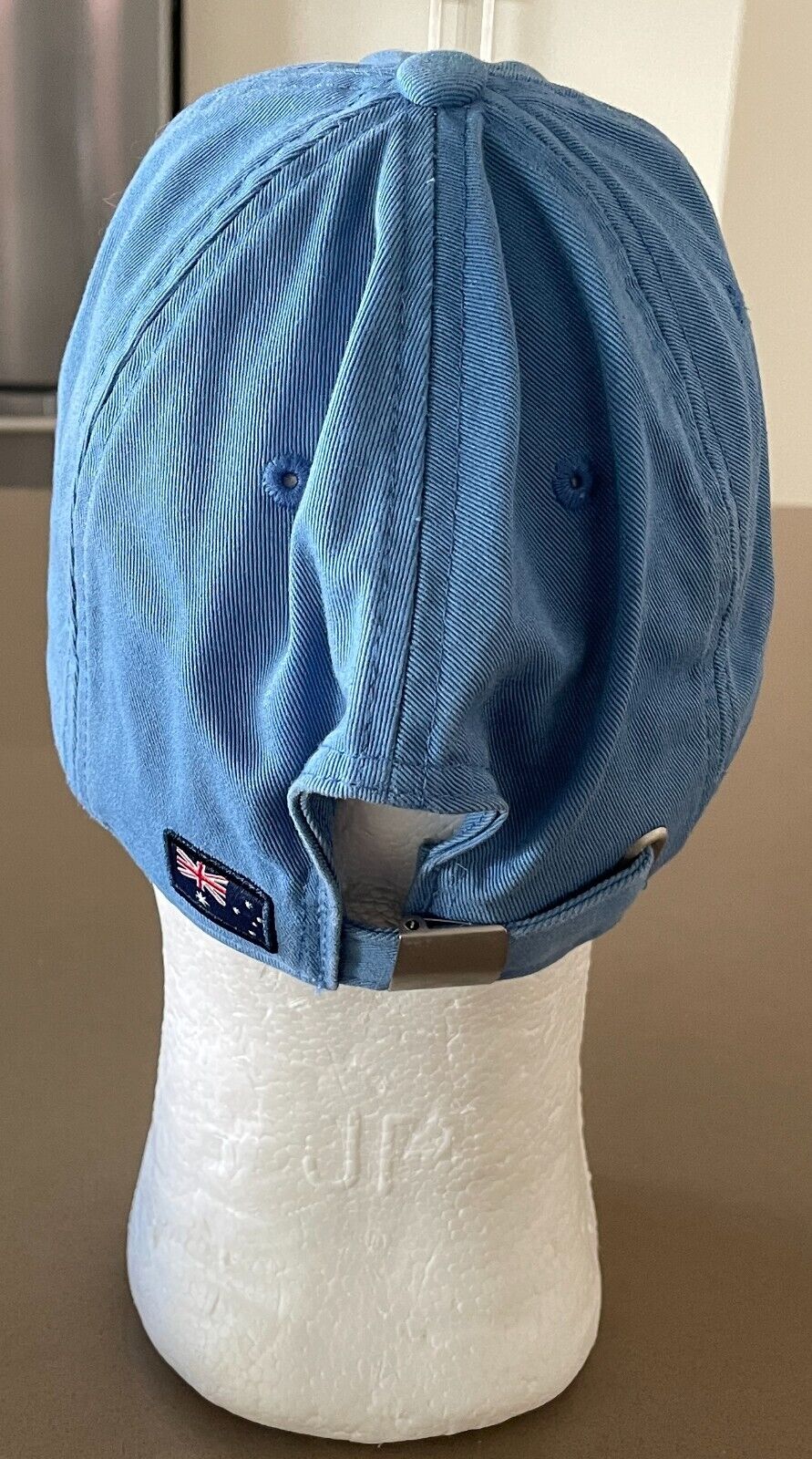 GAZMAN Baseball Cap Australia Logo Sky Blue Adjustable Metal Slider Aussie