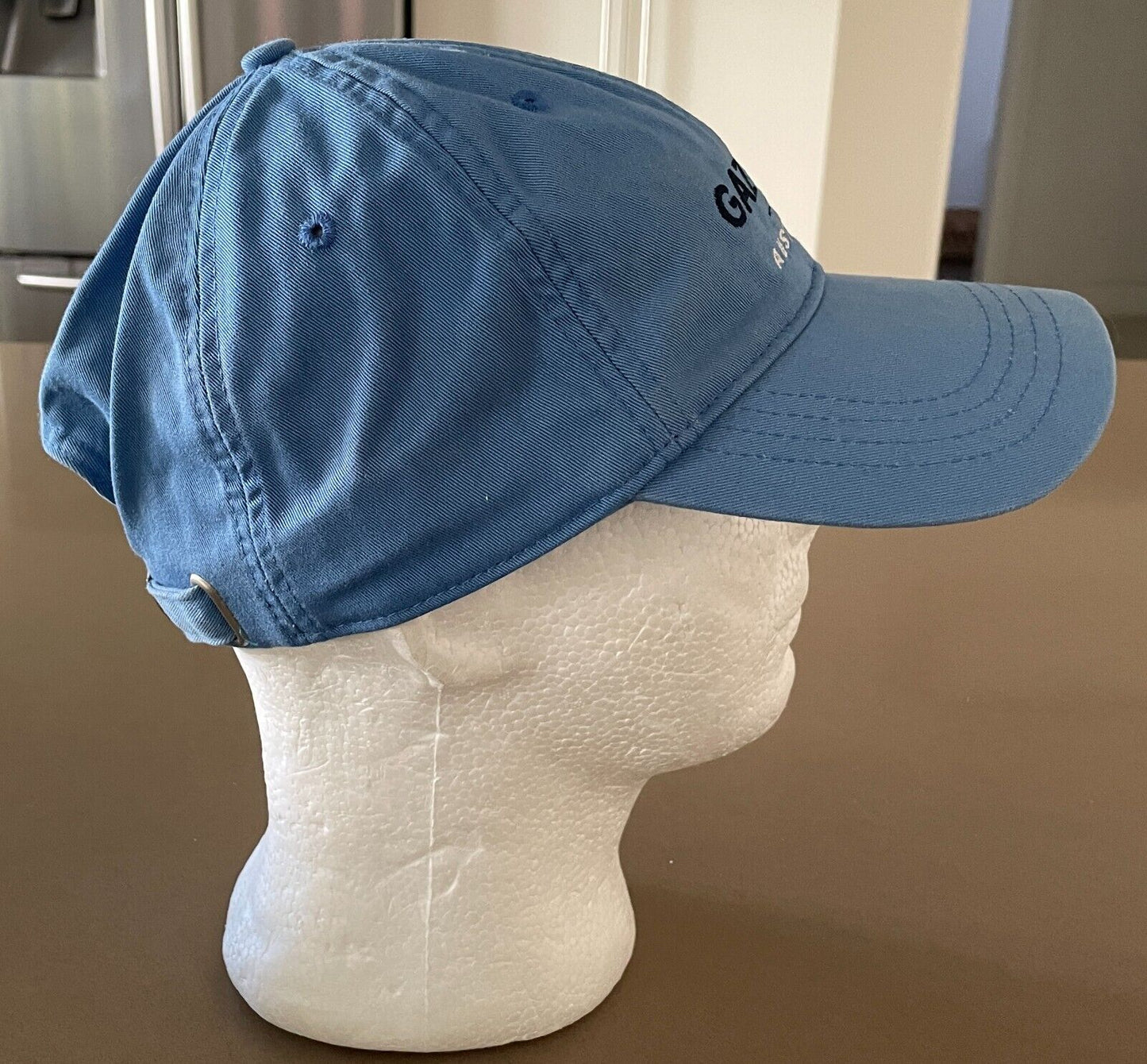 GAZMAN Baseball Cap Australia Logo Sky Blue Adjustable Metal Slider Aussie