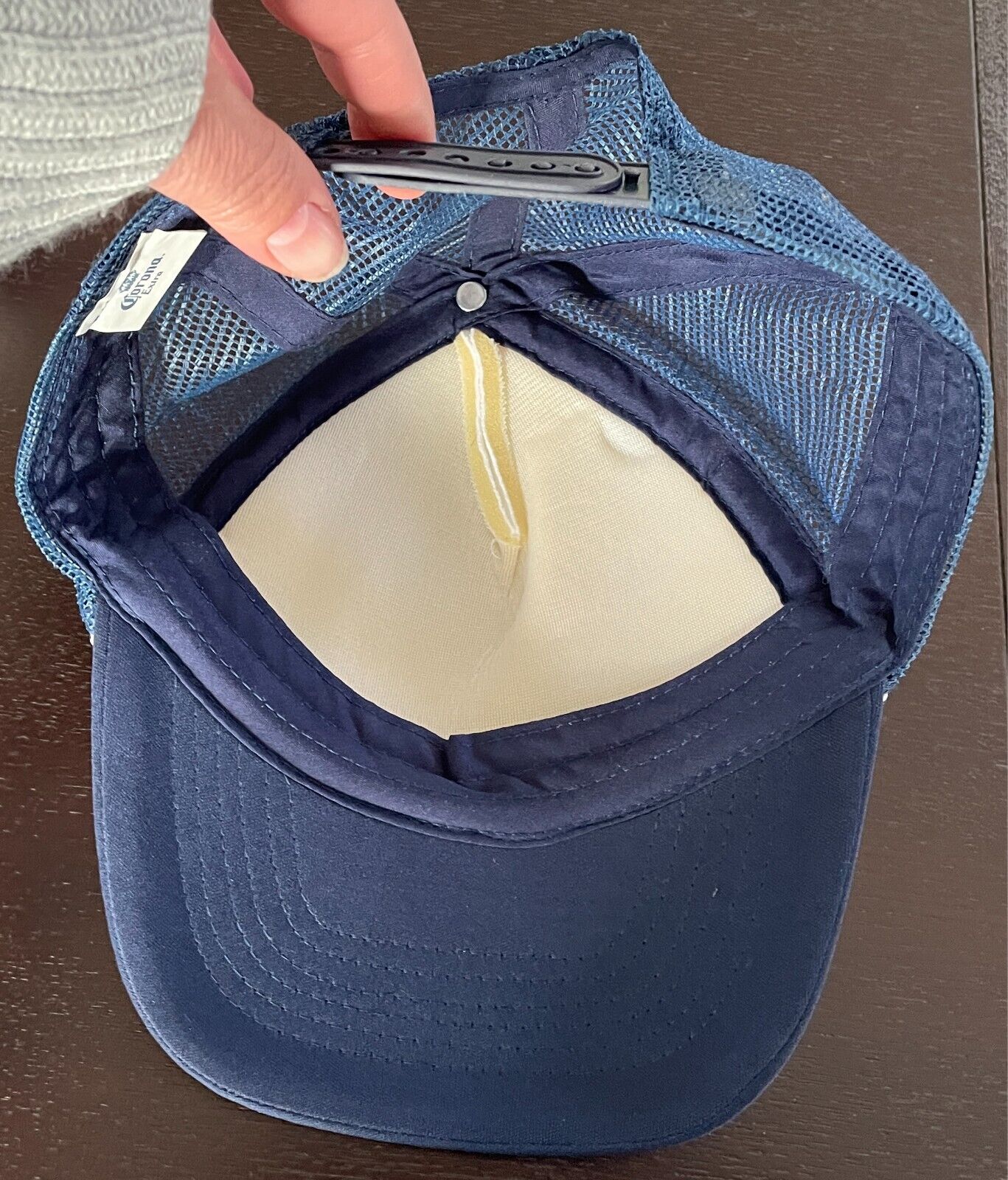 Cap Hat CORONA EXTRA Snapback Adjustable OSFA Mesh Back Blue White Beer