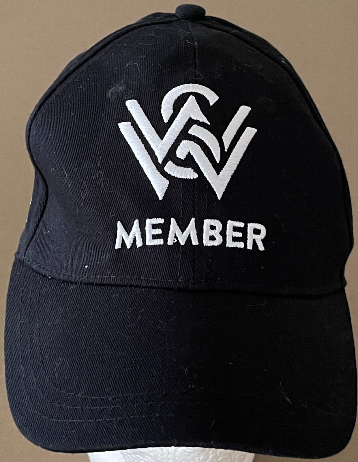 Fan Cap WESTERN SYDNEY WANDERERS Black White Member 2017 18 Hat Embroidered Logo