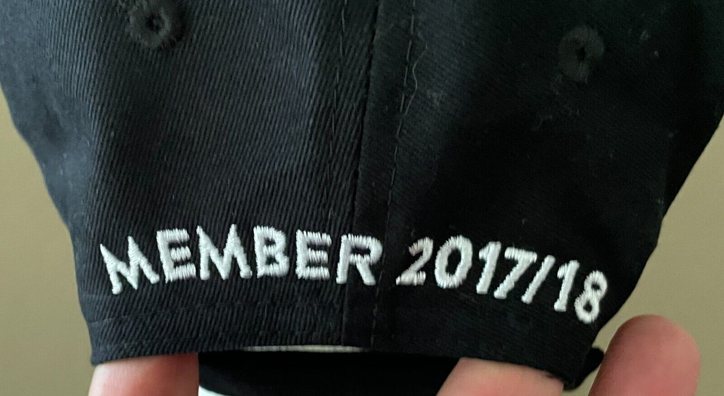 Fan Cap WESTERN SYDNEY WANDERERS Black White Member 2017 18 Hat Embroidered Logo